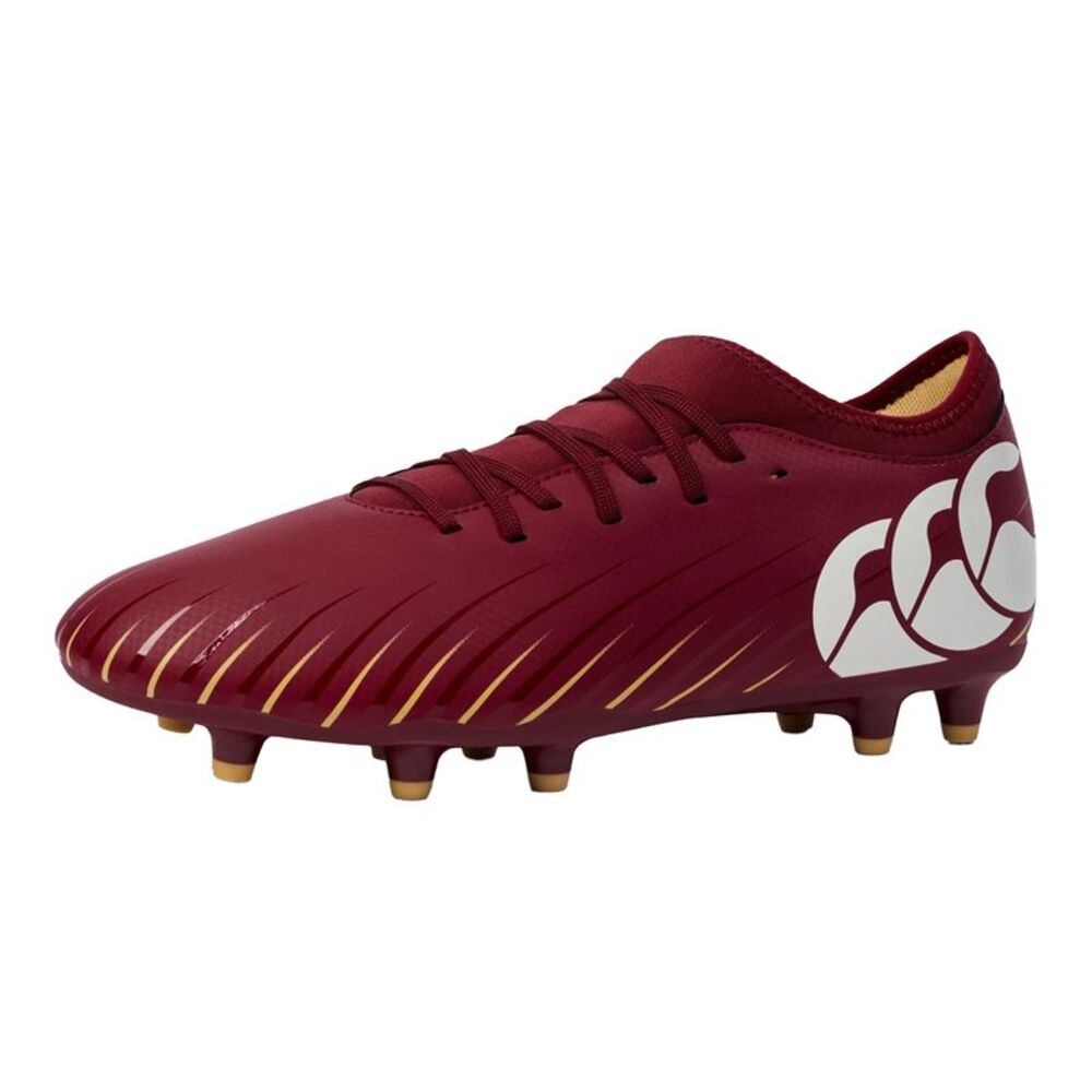 Canterbury Unisex Adult Speed Falcon Team Firm Ground Rugby Boots / Red Dahlia